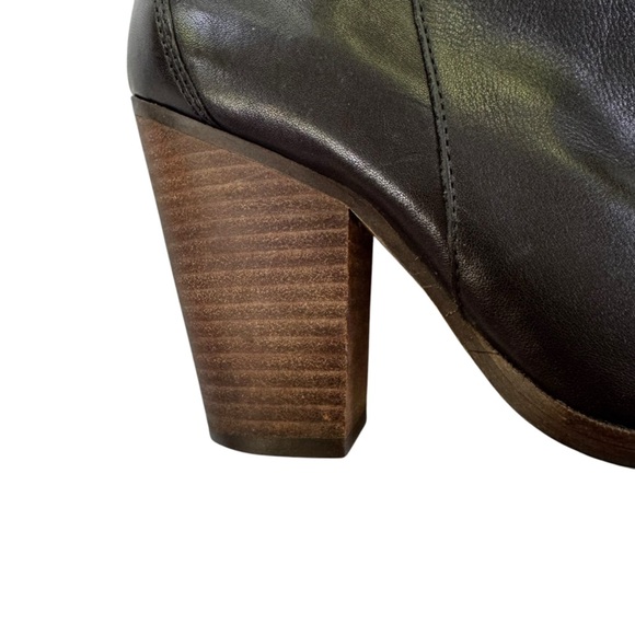 Coach Leather Hewes Bootie Ankle Boot Black Size 6 - Picture 7 of 16